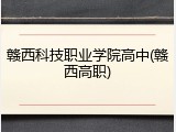 赣西科技职业学院高中(赣西高职)