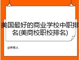 美国最好的商业学校中职排名(美商校职校排名)