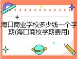 海口商业学校多少钱一个学期(海口商校学期费用)