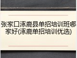 张家口涿鹿县单招培训班哪家好(涿鹿单招培训优选)