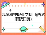 武汉科技职业学院口碑(武职院口碑)