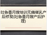 吐鲁番月嫂培训无痛催乳产后修复(吐鲁番月嫂产后护理)