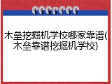 木垒挖掘机学校哪家靠谱(木垒靠谱挖掘机学校)