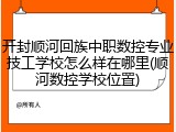开封顺河回族中职数控专业技工学校怎么样在哪里(顺河数控学校位置)