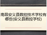 南昌安义县数控技术学校有哪些(安义县数控学校)