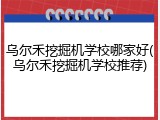 乌尔禾挖掘机学校哪家好(乌尔禾挖掘机学校推荐)