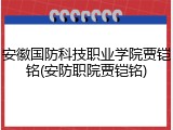 安徽国防科技职业学院贾铠铭(安防职院贾铠铭)