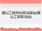 眉山工商学校菜鸟驿站(眉山工商菜鸟站)