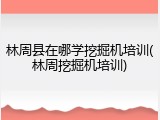 林周县在哪学挖掘机培训(林周挖掘机培训)