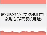 哈密哈密农业学校地址在什么地方(哈密农校地址)