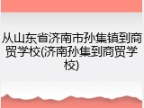 从山东省济南市孙集镇到商贸学校(济南孙集到商贸学校)