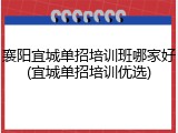 襄阳宜城单招培训班哪家好(宜城单招培训优选)
