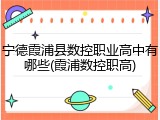 宁德霞浦县数控职业高中有哪些(霞浦数控职高)