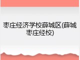 枣庄经济学校薛城区(薛城枣庄经校)