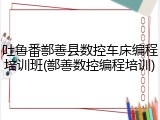 吐鲁番鄯善县数控车床编程培训班(鄯善数控编程培训)