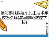 漯河郾城数控车加工技术学校怎么样(漯河郾城数控学校)