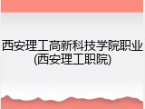 西安理工高新科技学院职业(西安理工职院)