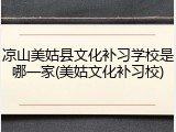 凉山美姑县文化补习学校是哪一家(美姑文化补习校)
