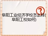 阜阳工业经济学校怎么样(阜阳工校如何)