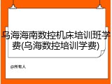 乌海海南数控机床培训班学费(乌海数控培训学费)