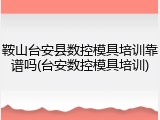 鞍山台安县数控模具培训靠谱吗(台安数控模具培训)