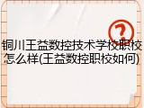 铜川王益数控技术学校职校怎么样(王益数控职校如何)