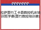 拉萨墨竹工卡县数控机床培训班学费(墨竹数控培训费)