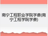 南宁工程职业学院学费(南宁工程学院学费)