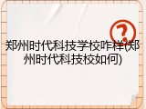郑州时代科技学校咋样(郑州时代科技校如何)