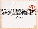 湖南电子科技职业技术学校好不好(湖南电子科技职校如何)