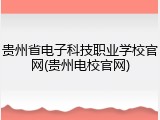 贵州省电子科技职业学校官网(贵州电校官网)