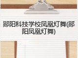 郧阳科技学校凤凰灯舞(郧阳凤凰灯舞)