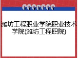 潍坊工程职业学院职业技术学院(潍坊工程职院)