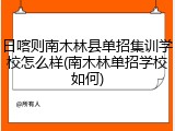 日喀则南木林县单招集训学校怎么样(南木林单招学校如何)