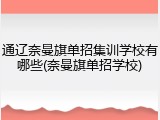 通辽奈曼旗单招集训学校有哪些(奈曼旗单招学校)