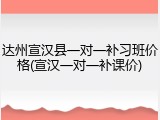 达州宣汉县一对一补习班价格(宣汉一对一补课价)