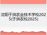 沈阳于洪农业技术学校2025(于洪农校2025)