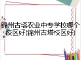 锦州古塔农业中专学校哪个校区好(锦州古塔校区好)