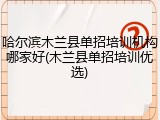 哈尔滨木兰县单招培训机构哪家好(木兰县单招培训优选)