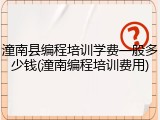 潼南县编程培训学费一般多少钱(潼南编程培训费用)
