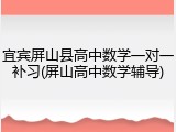 宜宾屏山县高中数学一对一补习(屏山高中数学辅导)