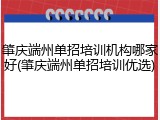肇庆端州单招培训机构哪家好(肇庆端州单招培训优选)