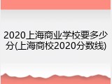 2020上海商业学校要多少分(上海商校2020分数线)