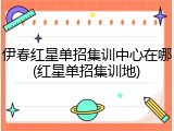 伊春红星单招集训中心在哪(红星单招集训地)
