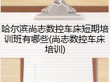 哈尔滨尚志数控车床短期培训班有哪些(尚志数控车床培训)