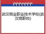 武汉商业职业技术学校(武汉商职校)