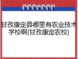 甘孜康定县哪里有农业技术学校啊(甘孜康定农校)