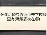 怀化沅陵县农业中专学校哪里有(沅陵农校在哪)