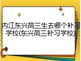 内江东兴高三生去哪个补习学校(东兴高三补习学校)
