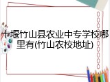 十堰竹山县农业中专学校哪里有(竹山农校地址)